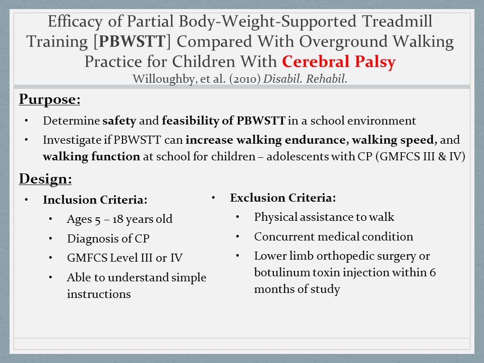Body Weight Supported Gait Training ppt video online download